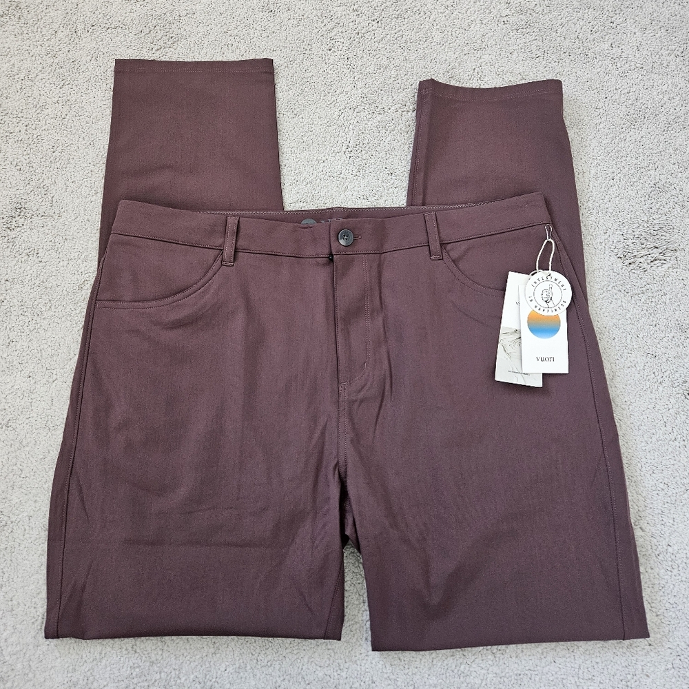 NWT Vuori | Meta Pant Athletic Slim Fit Chesnut 32", Mens 38 - Picture 4 of 10
